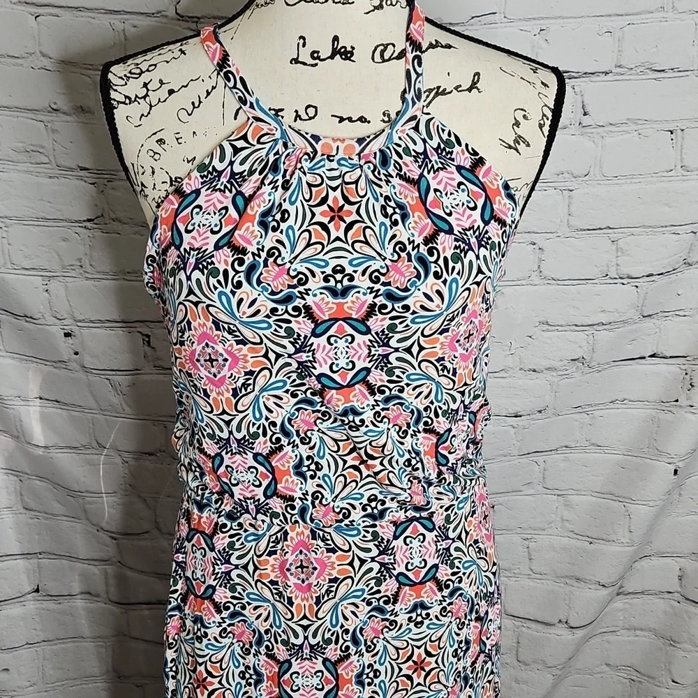 Cynthia Rowley Floral Halter Maxi Dress Size Small - Picture 2 of 6